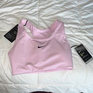 Pink Nike sports bra